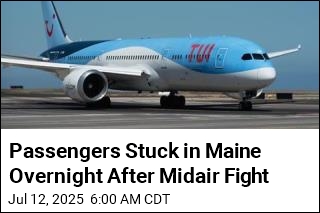 Passengers Stuck in Maine Overnight After Midair Fight