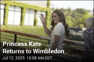 Princess Kate Arrives at Wimbledon to Present Women&#39;s Trophy