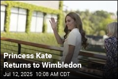 Princess Kate Arrives at Wimbledon to Present Women&#39;s Trophy