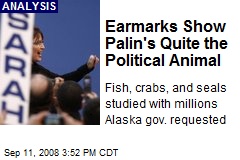 Earmarks Show Palin's Quite the Political Animal