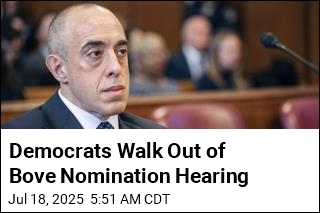 Democrats Stage Walkout at Bove Nomination Hearing