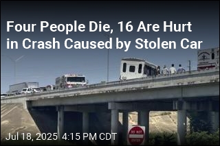 Four People Die, 16 Are Hurt in Crash Caused by Stolen Car