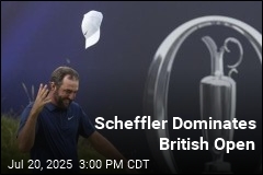 Scottie Scheffler Celebrates First British Open