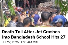 Air Force Jet Crashes Into School in Bangladesh, Killing 27