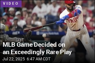 MLB Game Decided on an Exceedingly Rare Play