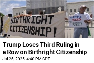 Trump Loses Third Ruling in a Row on Birthright Citizenship