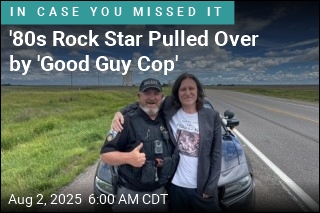 &#39;80s Rock Star Gets Pulled Over by Fan