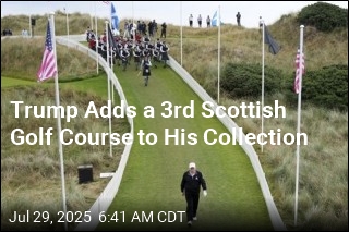 To Cap Scotland Visit, Trump Opens New Golf Course