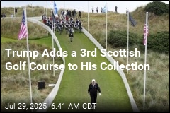To Cap Scotland Visit, Trump Opens New Golf Course