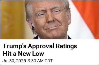 Trump&#39;s Approval Ratings Hit a New Low