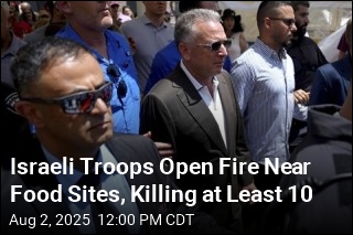 Israeli Troops Open Fire Near Food Sites, Killing at Least 10