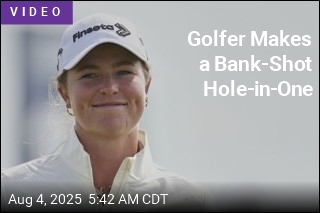 Golfer Makes a Bank-Shot Hole-in-One