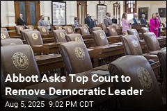 Abbott Asks Top Court to Remove Democratic Leader