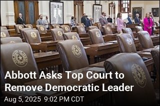 Abbott Asks Top Court to Remove Democratic Leader