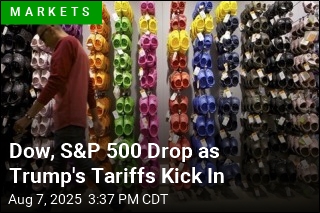 Dow, S&P 500 Drop as Trump's Tariffs Kick In