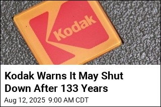 Kodak Warns It May Shut Down After 133 Years