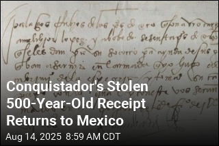 FBI Returns Conquistador&#39;s Stolen 500-Year-Old Receipt