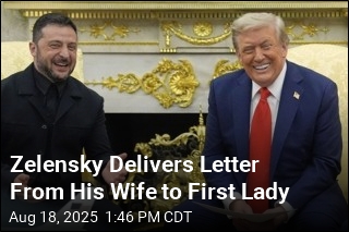 Zelensky Delivers Letter From His Wife to First Lady