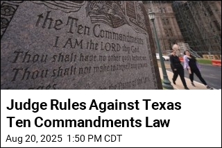 Judge Partially Blocks Texas Ten Commandments Law