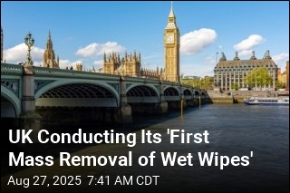 The Thames&#39; Nasty Wet Wipe Island Is Being Dismantled