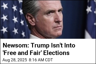 Newsom: MAGA People Keep Sending Me &#39;Trump 2028&#39; Hats