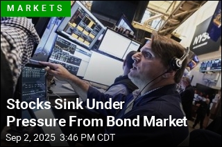 Stocks Sink Under Pressure From Bond Market