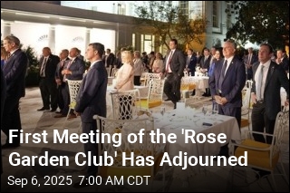 First Meeting of the 'Rose Garden Club' Has Adjourned