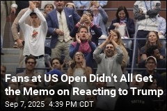 Trump Receives Mostly Boos After Disrupting US Open&#39;s Start