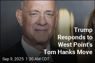 Trump Pretty Happy About West Point&#39;s Tom Hanks Move