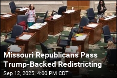 Missouri Republicans Pass Trump-Backed Redistricting