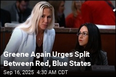 Greene Again Urges Split Between Red, Blue States
