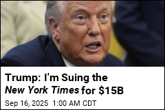 Trump Sues New York Times for $15B