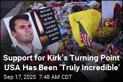 Support for Turning Point USA Spikes After Kirk&#39;s Death