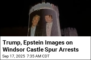 Trump, Epstein Images on Windsor Castle Spur Arrests