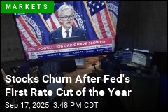 Stocks Churn After Fed&#39;s First Rate Cut of the Year