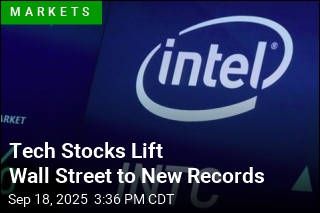 Tech Stocks Lift Wall Street to New Records