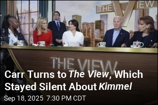 Carr Turns to The View , Which Stayed Silent About Kimmel