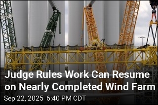Judge Rules Work Can Resume on Nearly Completed Wind Farm