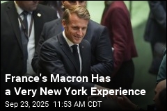 Stuck in NYC Traffic, Macron Calls Trump
