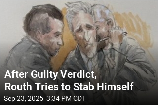 Routh Tries to Stab Himself After Verdict