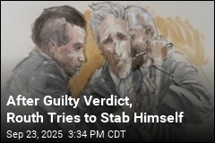 Routh Tries to Stab Himself After Verdict