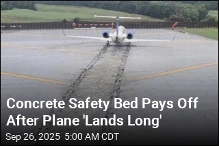 Concrete Safety Bed Halts Runaway Plane in Virginia