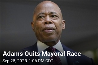Adams Quits Mayoral Race
