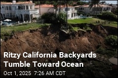 Ritzy California Backyards Sliding Into Ocean