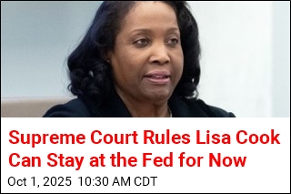 Supreme Court Rules Lisa Cook Can Stay at the Fed for Now