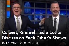 Colbert, Kimmel Appear on Each Other&#39;s Shows