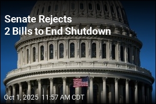 Senate Rejects 2 Bills to End Shutdown
