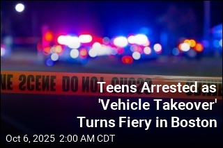 Teens Arrested After Boston Police Car Set Ablaze With Fireworks