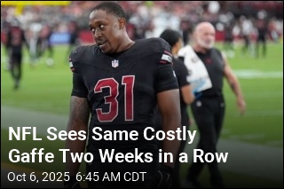 NFL Sees Same Costly Gaffe Two Weeks in a Row