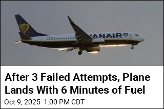 Ryanair Flight Lands With Just Minutes of Fuel Left